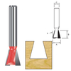 TCT Dovetail Cutter Router Bit, Double Cutter, Right Rotation