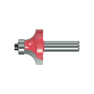 TCT Rounding Over Cutter Router Bit with Ball Bearing, Double Cutter, Right Rotation