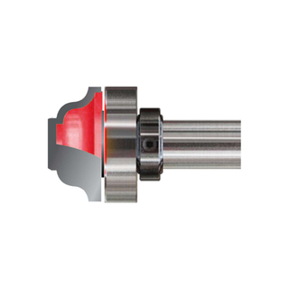 TCT Bearing Guided Classical Bead Cutter Router Bit, Double Cutter, Right Rotation