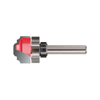 TCT Bearing Guided Plunge Ogee Router Bit, Double Cutter, Right Rotation