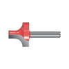 TCT Pierce & Round Over Router Bit, Double Cutter, Right Rotation