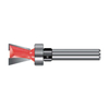 TCT Dovetail Cutter Router Bit with Ball Bearing, Double Cutter, Right Rotation