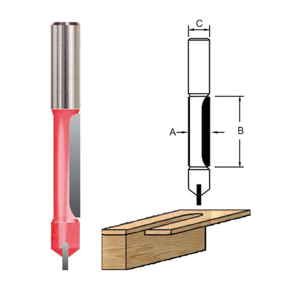 TCT Panel Pilot Bit with Guide & End Cut, Double Cutter, Right Rotation