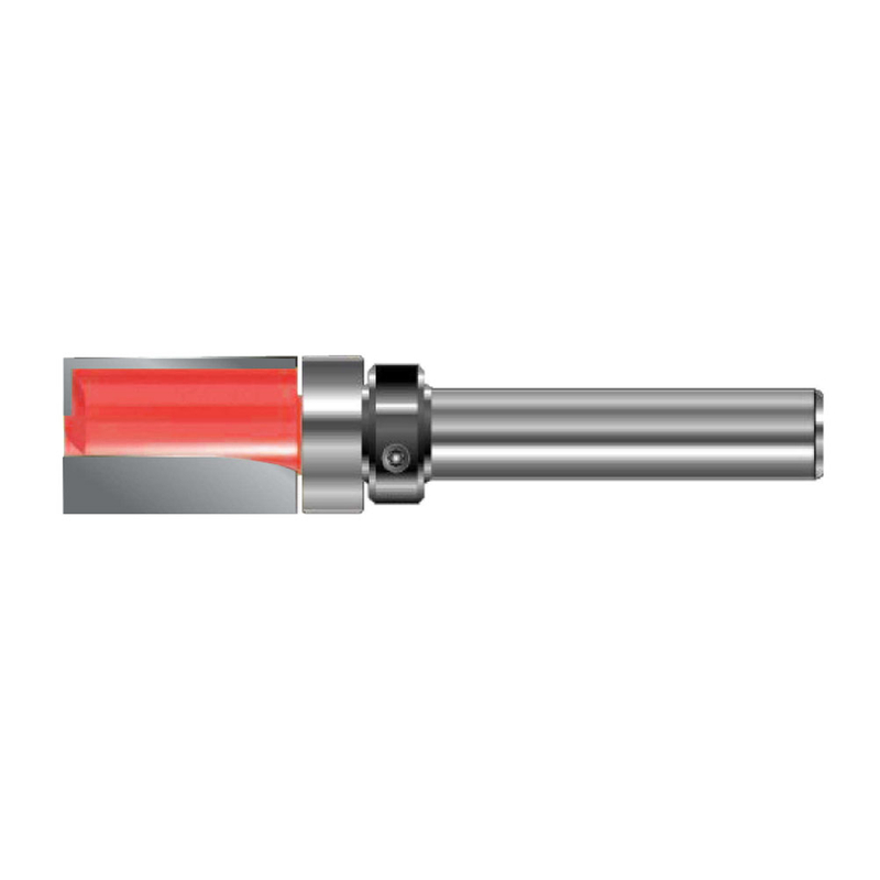 TCT Trimming Cutter Router Bit with Top Ball Bearing, Double Cutter, Right Rotation