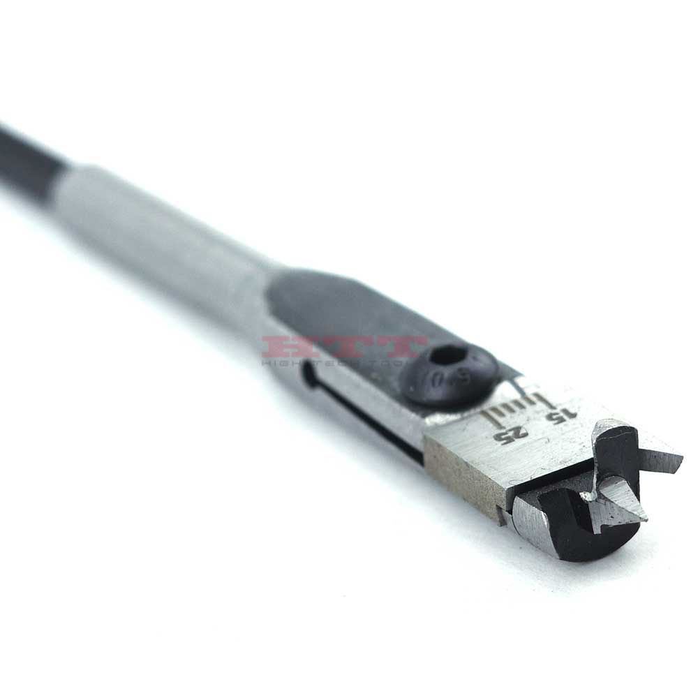 Adjustable Extension Flat Drill w/Hex Shank