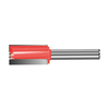 TCT Straight Router Bit, Double Cutter with End Cut, Right Rotation