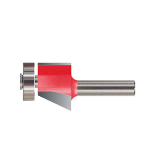 TCT Combination Flush and Bevel Trim Bit, Double Cutter, Right Rotation
