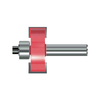 TCT T-slot Router Bit with Ball Bearing, Double Cutter, Right Rotation