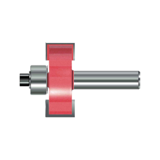 TCT T-slot Router Bit with Ball Bearing, Double Cutter, Right Rotation