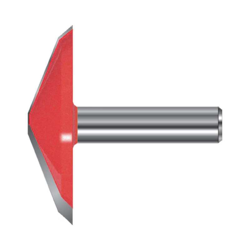 TCT Raised Panel Bevel Router Bit, Double Cutter, Right Rotation