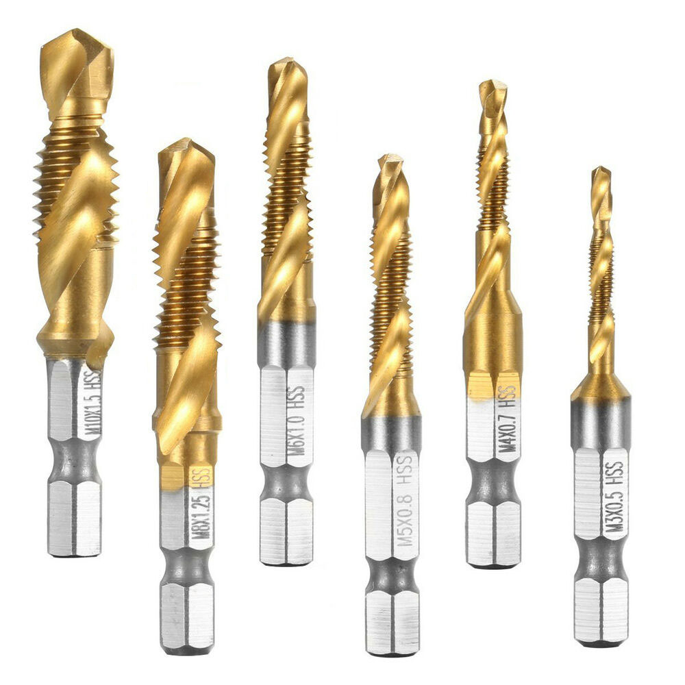 HSS Drilling&Tapping Twist Drill Bit w/DIN6.35E Shank - Buy HSS drill ...