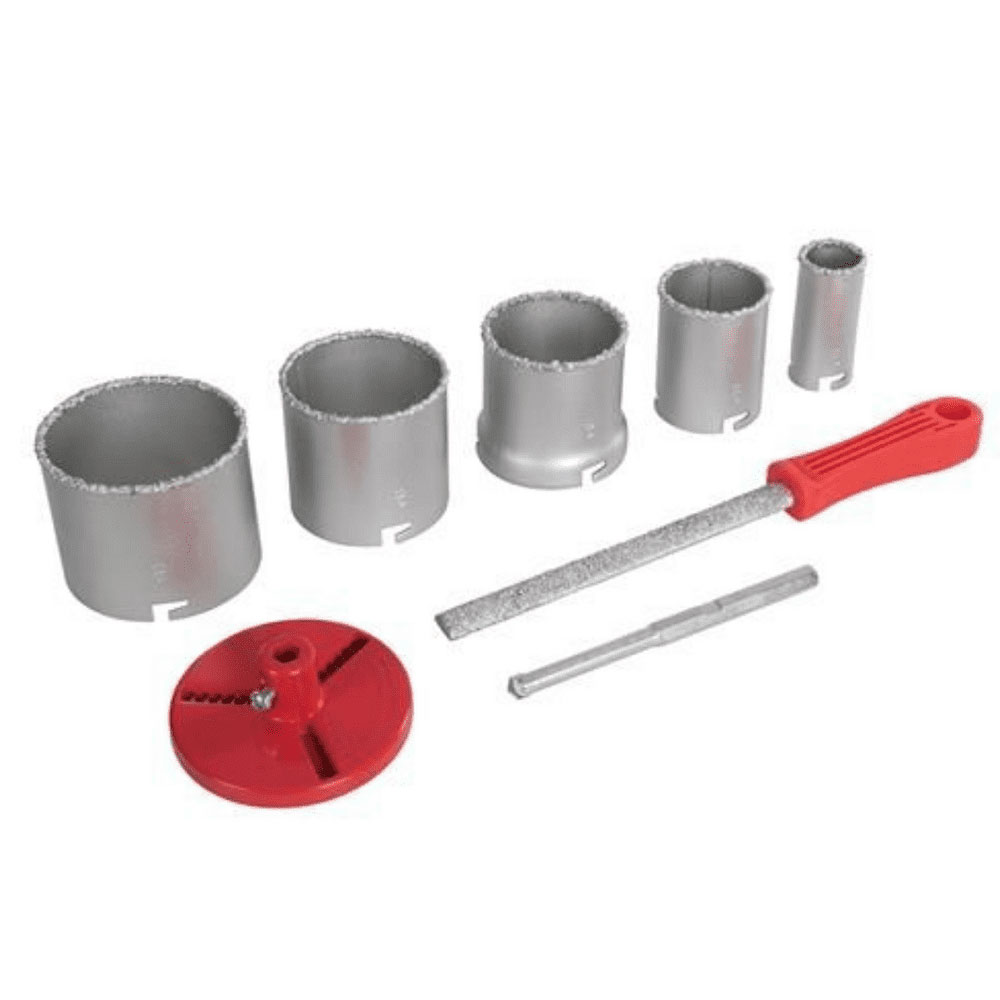 Tungsten Grit Tipped Hole Saw Sets