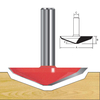 TCT Raised Panel Bevel Router Bit, Double Cutter, Right Rotation