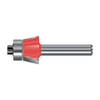 TCT Bevel Trim Cutter Router Bit with Ball Bearing, Double Cutter, Right Rotation