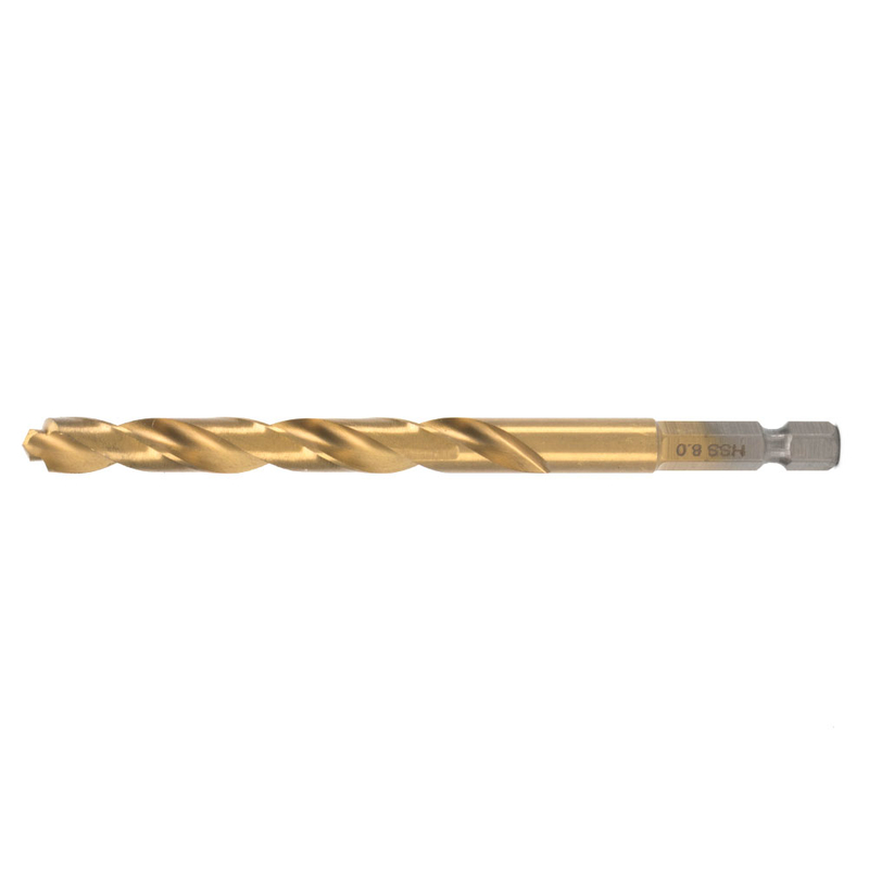 Extreme Impact HSS-Tin Metal Drill Bit DIN6.35E Shank
