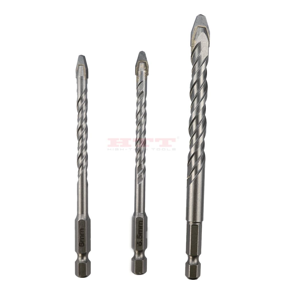 TCT Robust Universal Drill Bit w/DIN6.35E Quick Change Hex Shank