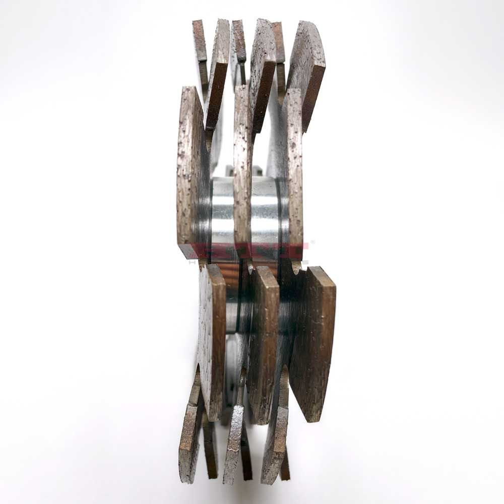 Triple Disc Wall Chasing Diamond Saw Blade
