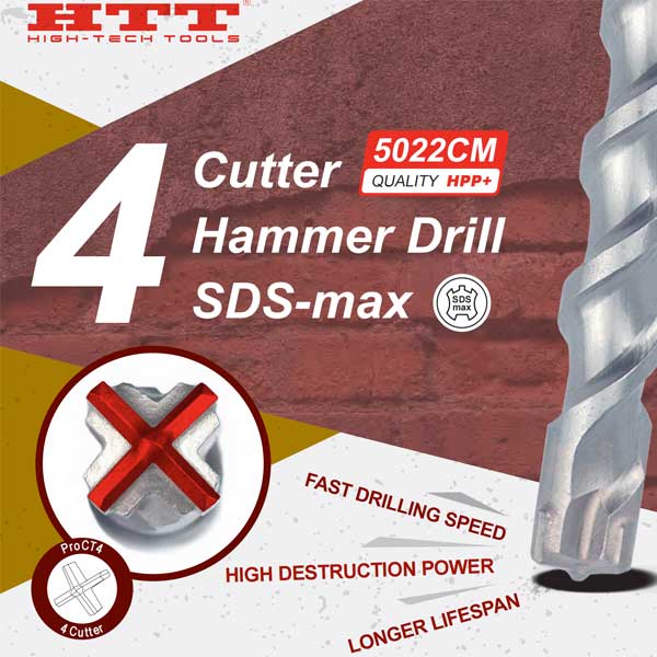 CT4 Cutter Hammer Drill Bit SDS-max