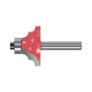 TCT Double Round Cutter Router Bit with Ball Bearing, Double Cutter, Right Rotation