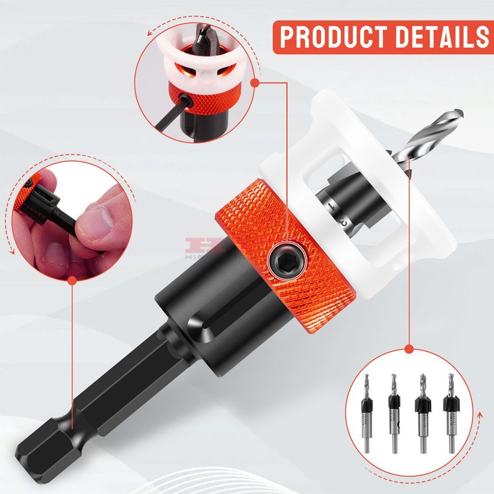 45degrees Chamfering Countersink with depth stopper