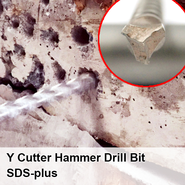 Y Cutter Hammer Drill Bit SDS-plus