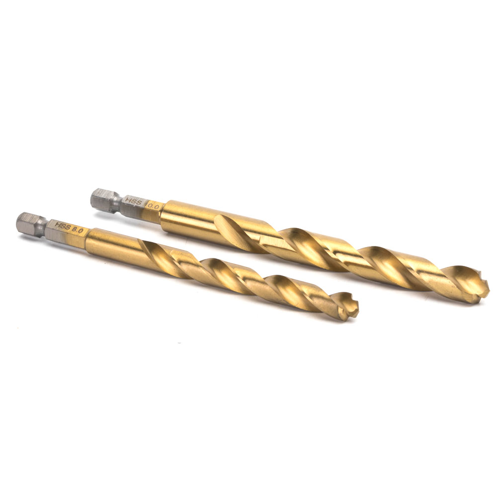 Extreme Impact HSS-Tin Metal Drill Bit DIN6.35E Shank