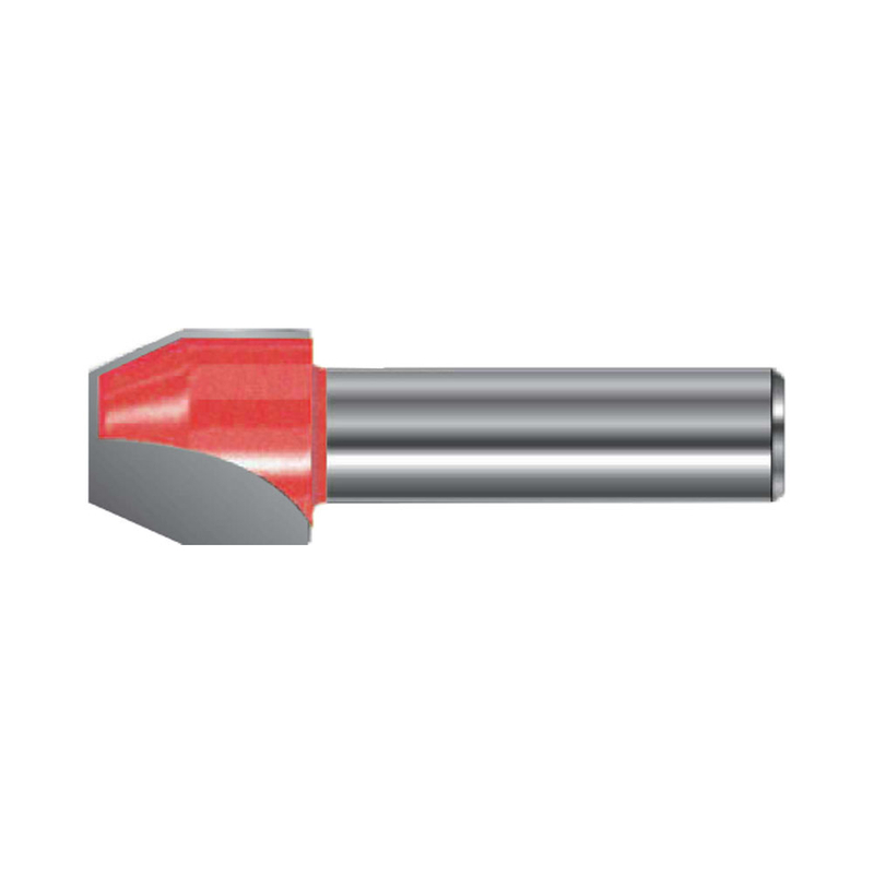 TCT Bevel & Flush Trim Cutter Router Bit, Double Cutter, Right Rotation