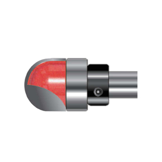 TCT Bearing Guided Core Box / Round Nose Cutter Router Bit, Double Cutter, Right Rotation