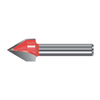 TCT V-Groove 60degrees and Engraving Cutter Router Bit, Double Cutter, Right Rotation