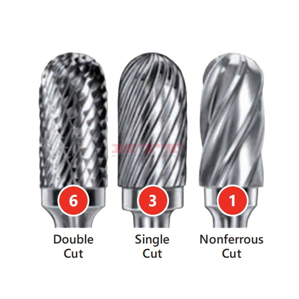Cylinder Carbide Rotary Bur, Cylinder w/Radius End
